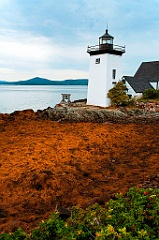 Grindle Point Lighthouse on Islesboro Island in Maine